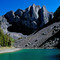 Bear Creek Lake and pinnacles. Lost River Range