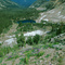 Down Lola Creek from trail on top of Capehorn Mtn.