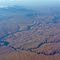 Glen Canyon, li. Halls Crossing, rechts Moqui Canyon, oben Good Hope Bay (aerial view) 2011