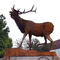Metal Elk Sculpture in Cuba Missouri