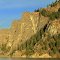 Granitic cliffs river mile 13 facing south