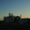 Silos next to the freeway in Goshen