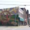 Buckhannon Mural, looking up Main Street, Buckhannon, Upshur County, West Virginia