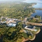 Clarksville, VA View from Flying over Town Dock