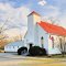 VIRGINIA: NEW KENT COUNTY: NEW KENT: Hopewell Baptist Church, 5061 Hopewell Road (S.R. 619) near view with tree
