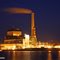Power plant after dark