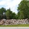 Wood pile.