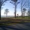 A grassy field on the northern shore of Lake Mattamuskeet