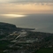 Survol du Tréport juste avant la nuit