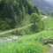 Het begin van onze wandeling in Hospice de France (Trudi)