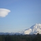 Mt. Rainier With Winded Cloud