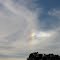 Sundog / Parhélie (phénomène optique dû aux cirrus du ciel) sur le le chemin du retour