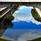 reflets sous le pont