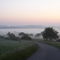 Woustviller : verger sous la brume
