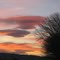 nuages lenticulaires au couchant