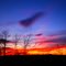 Coucher de soleil à Ruoms