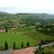 des vignes au bon vin du beaujolais avec ces petit village a flan de colline