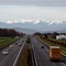 Autoroute A 64 sortie 24 vue vers les Pyrénées