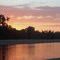 Sunset with stork