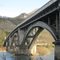 Lucet le pont sur le Rhône vue de Rives dans l'Ain