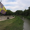 Montelimar, river and flag (08/2006)