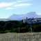 Tallard - La château, depuis la Durance