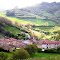 Village de Rivel.Vu de la chapelle Sainte Cécile