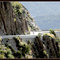 Cycliste descendant le Col du Noyer