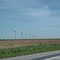 Vu des éolienne depuis le rond point