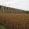 Betonbogenbrücke hinterm Maisfeld