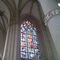 Vitrail et voûtes de l'église de Saint-Julien-de-Vouvantes (Loire-Atlantique)