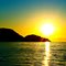 petit matin au large de Cavalaire sur mer