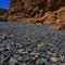 Dark volcano beach