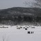 ice fishing on the meadows
