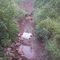 Hazy dry creek bottom...