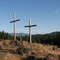 Three Crosses @ Box R Ranch, Mt. Shasta in background