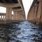 Gandy Bridge from under it - jet ski view