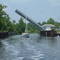 Boat going under the Deep Creek Bridge