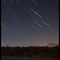 Star Trails over Pierce Lake at Rock Cut State Park