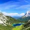 Von links: Sonnenspitze, Seebensee, Zugspitze, Vd. Tajakopf