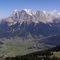 View of Zugspitze from Mt. Grubigstein/Austria