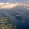 Aerial view of Keuka  Lake in NY