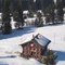 taking a break from skiing - restaurant in a traditional Swiss Chalet