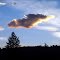 Transitioning clouds on a summer evening