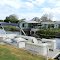 Pontoon moored in Taylor Creek