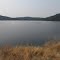 Contrasting Golden Grass And Blue Waters Of Pend Orielle Lake Near Sandpoint, Idaho Sep '12