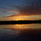 Sunset at Little Bemidji Lake near Elbow Lake Village, Minnesota