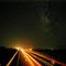 I-35 with milky way