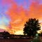 Flames in the sky.