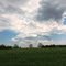 Clouds over farmer's field
